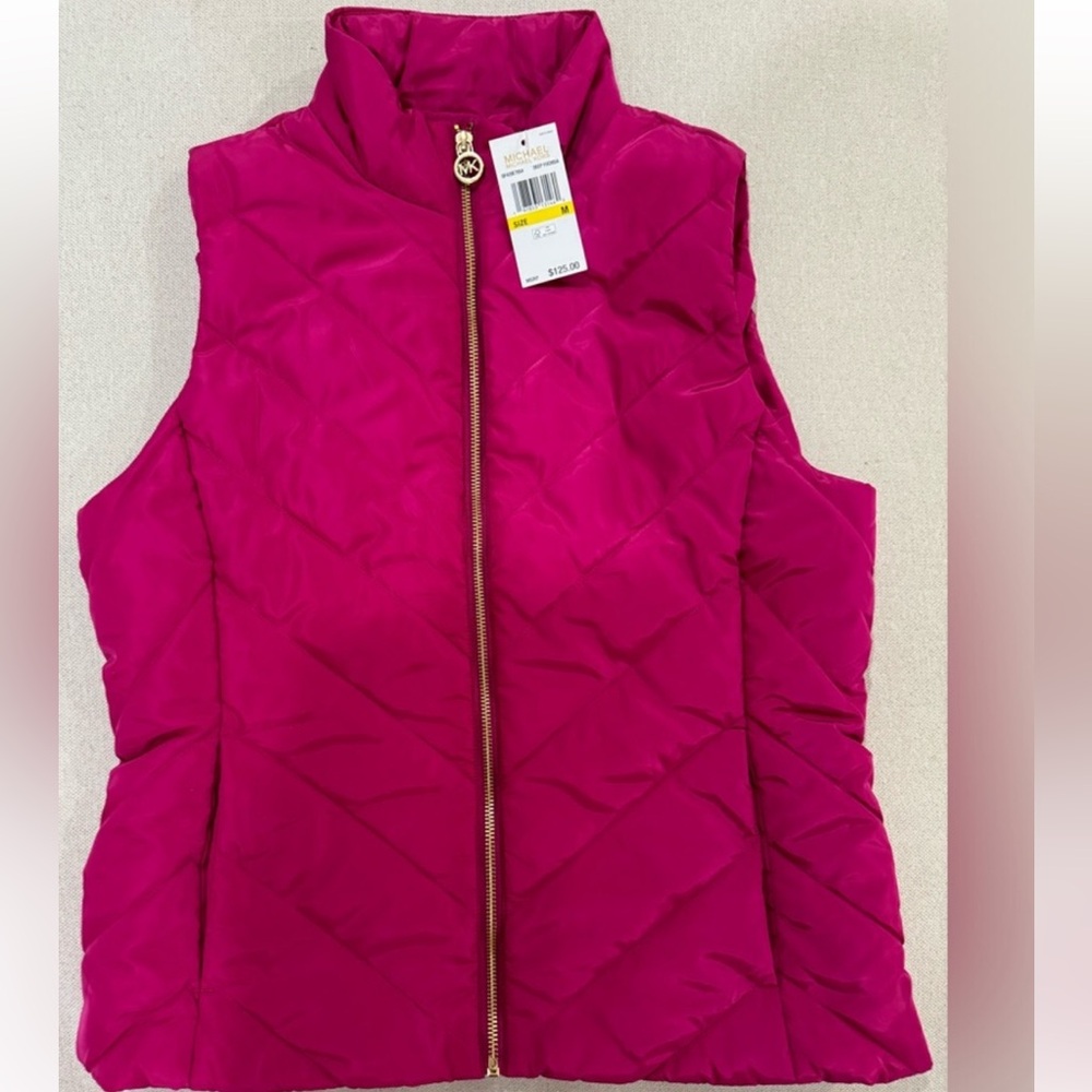 Michael Kors Fushia Quilted Vest